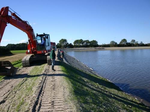 Enkamat erosionssikring ved Odense Havn