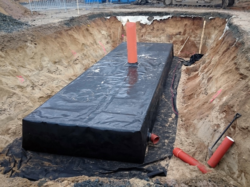 Billede 2: Fra hovedsædet i Odense sender Byggros de præfabrikerede regnvandsmagasiner af sted til byggepladserne.