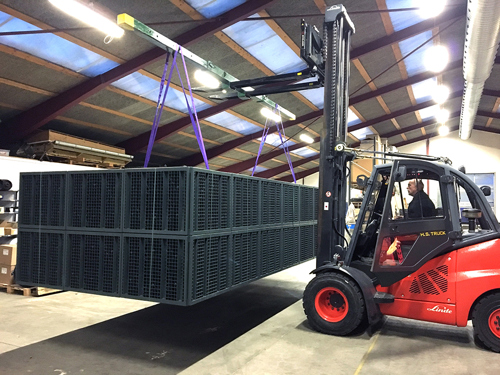 Billede 1: Fra hovedsædet i Odense sender Byggros de præfabrikerede regnvandsmagasiner af sted til byggepladserne.