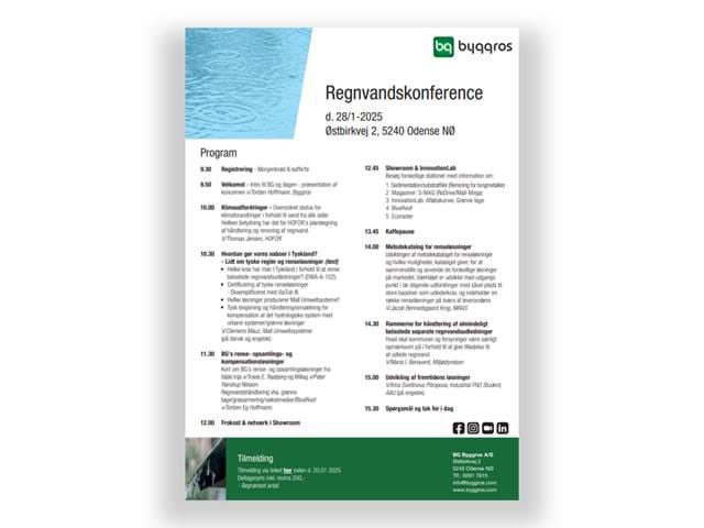 Regnvandskonference Hos BG Byggros Regnvandskonference Hos BG Byggros
