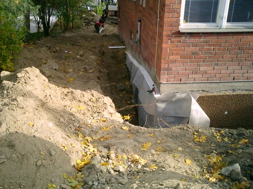 Isolering af ydervæg med Pordrän