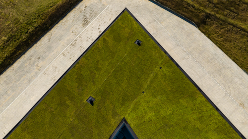 Sedumbakker på Ressourcecenter Vejle