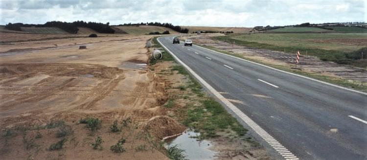 Bjergby Motorvejsdaemning Forbelastning