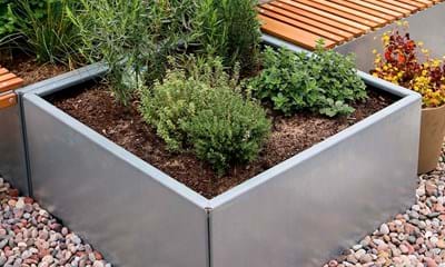 Højbede Land Modern I Galvaniseret Stål 2 Højbede Land Modern I Galvaniseret Stål 2